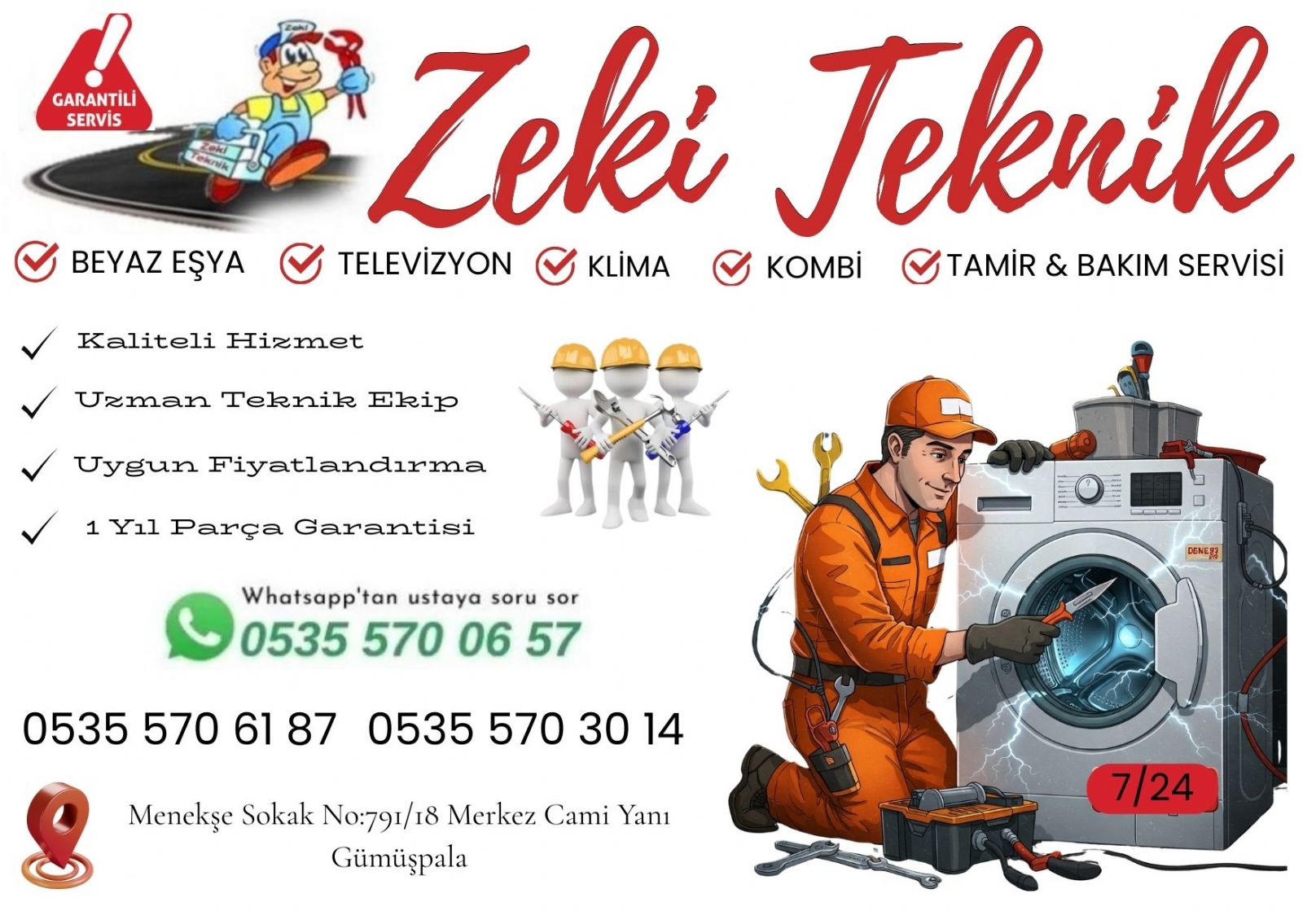 Gümüşpala Çamaşır Makinesi Tamircisi